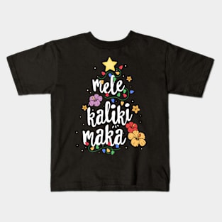 Mele Kalikimaka Christmas Tree Kids T-Shirt